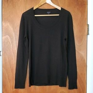 Black wool sweater